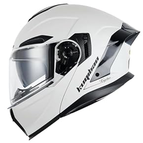 人気ホワイトシステムヘルメットフルフェイス ダブルレンズ シールド2枚付き スティッチデザイン フルフェイスヘルメット ホワイト ダブル